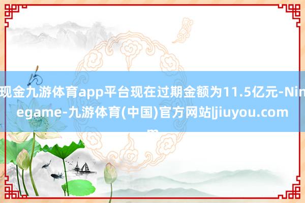 现金九游体育app平台现在过期金额为11.5亿元-Ninegame-九游体育(中国)官方网站|jiuyou.com