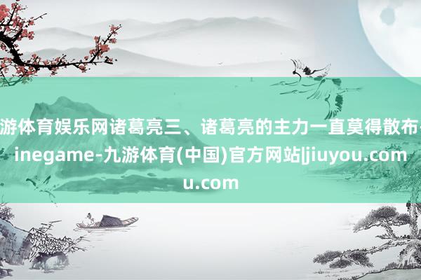 九游体育娱乐网诸葛亮三、诸葛亮的主力一直莫得散布-Ninegame-九游体育(中国)官方网站|jiuyou.com