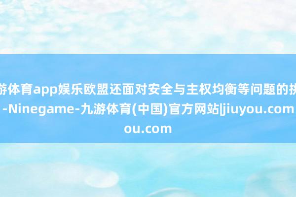 九游体育app娱乐欧盟还面对安全与主权均衡等问题的挑战-Ninegame-九游体育(中国)官方网站|jiuyou.com